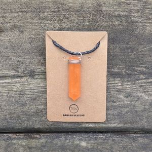 Orange Crystal Healing Chakra Necklace